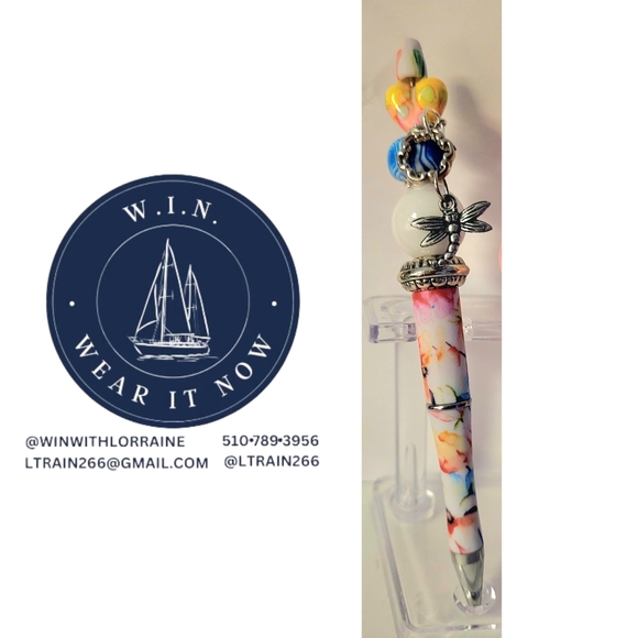 NEW Decorated Pens Created by me. $10 Ships From California - Picture 1 of 1